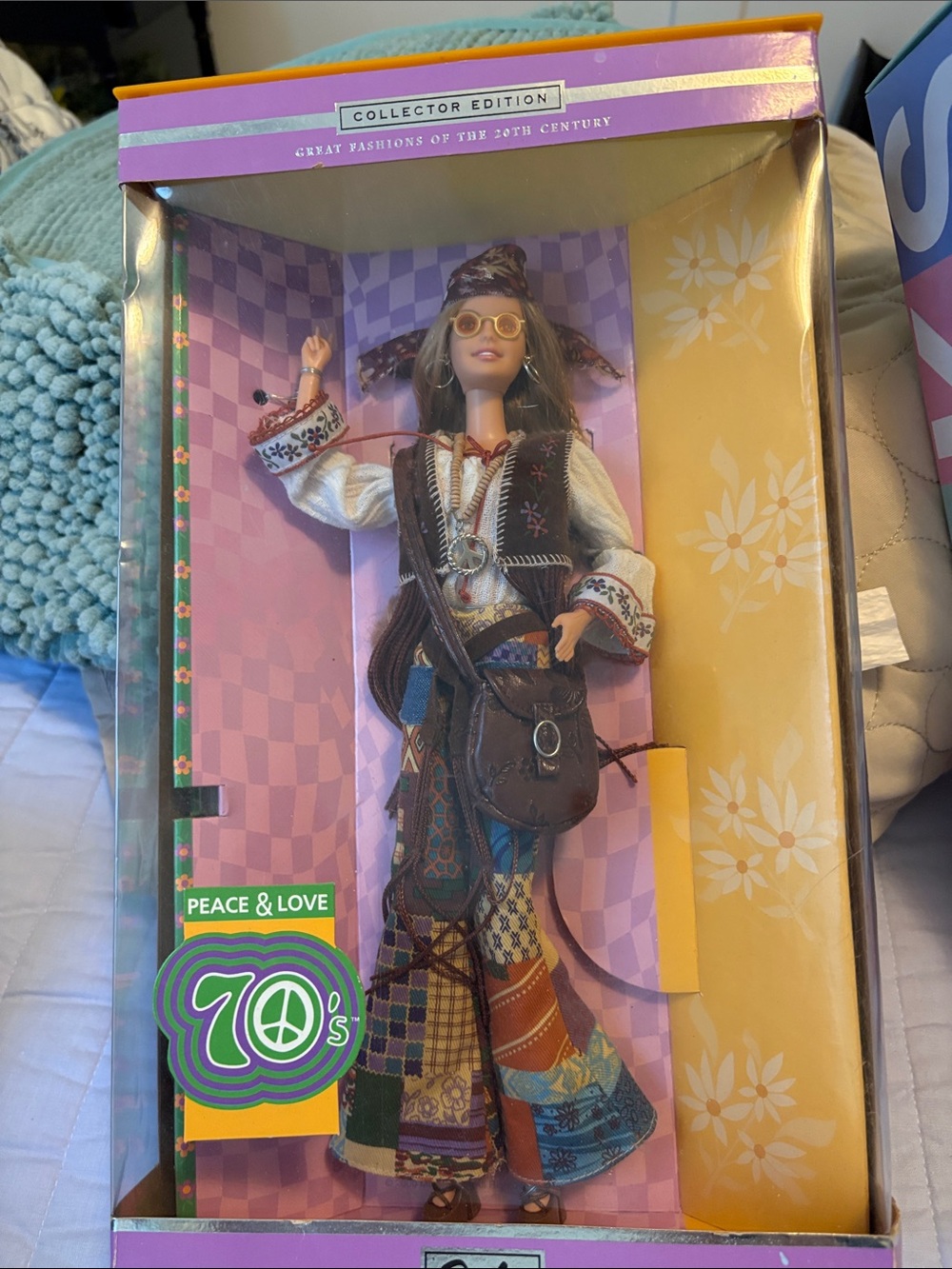 Collector Edition 70s Peace & Love Hippie Doll - Purple / Multicolor NRFB